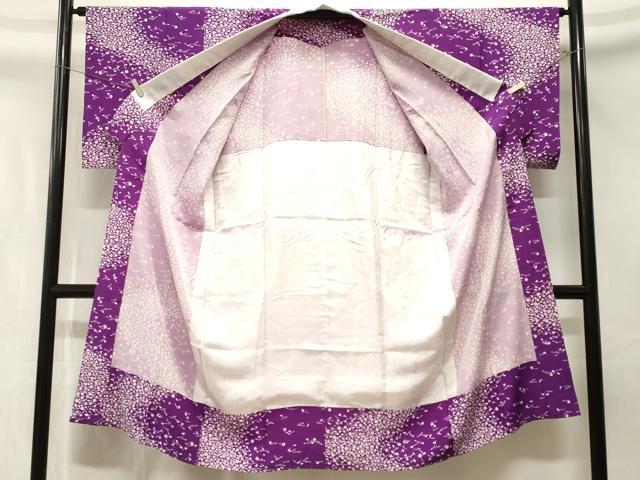 平和屋着物■長襦袢　無双仕立て　吹き寄せ文　半衿刺繍　正絹　逸品　CABK4316ev