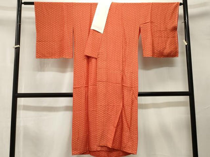 平和屋着物■長襦袢　無双仕立て　麻の葉文様　広衿仕立て　正絹　逸品　CABK4319ev