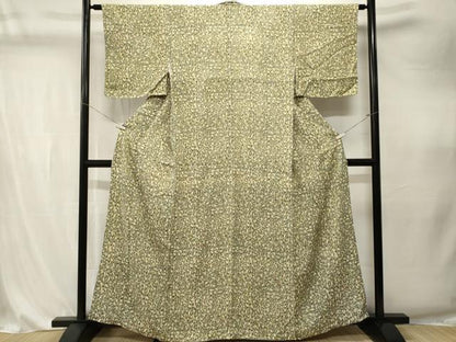 平和屋着物■上質な小紋　抽象文様　正絹　逸品　CABK4321ev