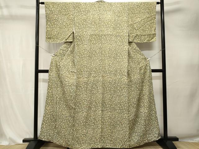 平和屋着物■上質な小紋　抽象文様　正絹　逸品　CABK4321ev