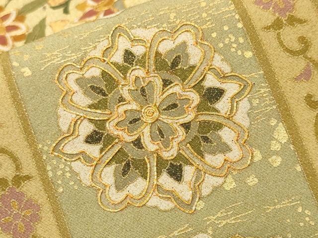 平和屋着物■豪華黒留袖　駒刺繍　鳳凰草花丸文　金彩　正絹　逸品　CABK4345ev