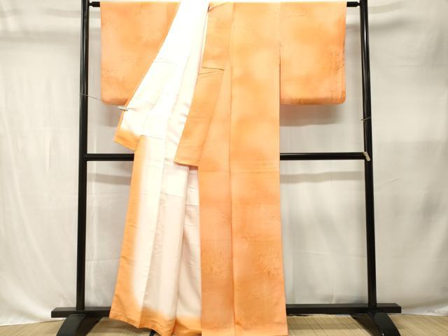 平和屋着物■上質な小紋　泰常　霞風景樹林地紋　暈し染め　正絹　逸品　CABK4348ev