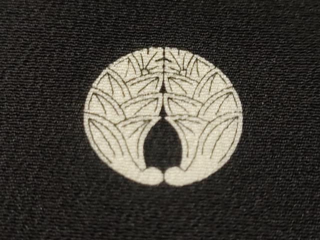 平和屋着物■豪華黒留袖　駒刺繍　扇面御所車飛鶴松竹梅　金彩　正絹　逸品　CABK4353ev