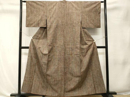 平和屋着物■上質な紬　霞文　正絹　逸品　CABK4367ev