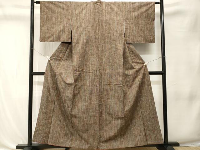 平和屋着物■上質な紬　霞文　正絹　逸品　CABK4367ev