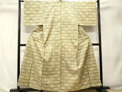 平和屋着物■本場染大島紬　亀甲花文　正絹　逸品　CABK4368ev