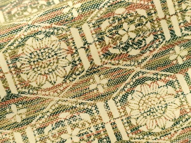 平和屋着物■本場染大島紬　亀甲花文　正絹　逸品　CABK4368ev