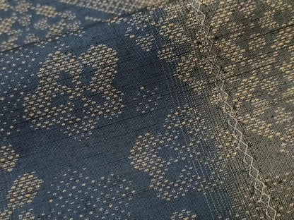 平和屋着物■上質な紬　梅　松　楓　間道　正絹　逸品　CABK4369ev
