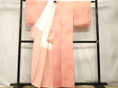 平和屋着物■上質な小紋　青海波花文　暈し染め　正絹　逸品　CABK4374ev