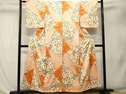 平和屋着物■上質な小紋　切嵌宝尽くし七宝文　金彩　正絹　逸品　CABK4379ev