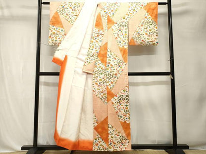 平和屋着物■上質な小紋　切嵌宝尽くし七宝文　金彩　正絹　逸品　CABK4379ev