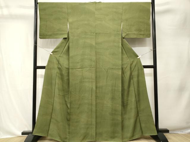 平和屋着物■上質な小紋　よろけ縞　正絹　逸品　CABK4380ev