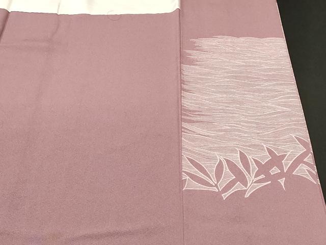平和屋着物■豪華色留袖　刺繍　流水枝葉文　シルエット　正絹　逸品　CABK4381ev