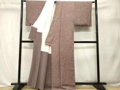 平和屋着物■上質な小紋　あられ文　正絹　逸品　CABK4384ev