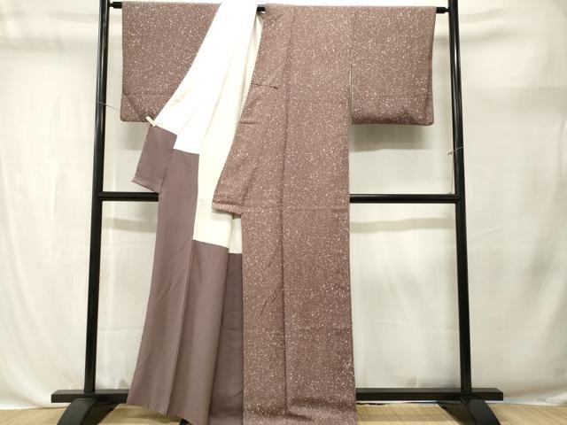 平和屋着物■上質な小紋　あられ文　正絹　逸品　CABK4384ev