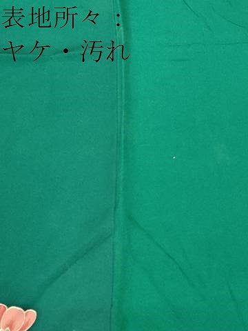 平和屋着物■豪華振袖　貝桶舞花文　暈し染め　金彩　正絹　逸品　CABK4385ev