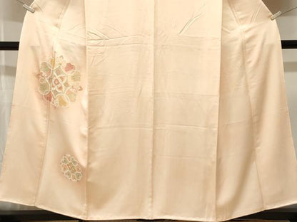 平和屋着物■訪問着　中国三大刺繍　相良刺繍　総刺繍　正倉院花文　暈し染め　正絹　逸品　CABK4394ev