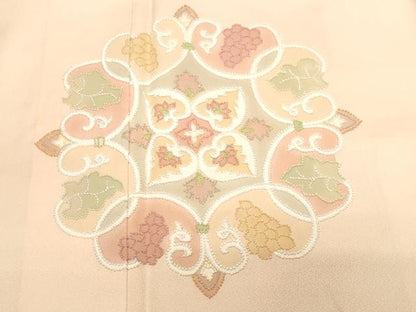 平和屋着物■訪問着　中国三大刺繍　相良刺繍　総刺繍　正倉院花文　暈し染め　正絹　逸品　CABK4394ev