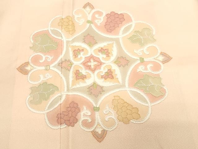 平和屋着物■訪問着　中国三大刺繍　相良刺繍　総刺繍　正倉院花文　暈し染め　正絹　逸品　CABK4394ev