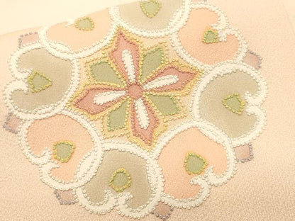 平和屋着物■訪問着　中国三大刺繍　相良刺繍　総刺繍　正倉院花文　暈し染め　正絹　逸品　CABK4394ev