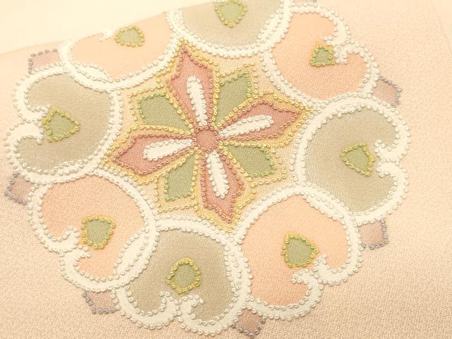 平和屋着物■訪問着　中国三大刺繍　相良刺繍　総刺繍　正倉院花文　暈し染め　正絹　逸品　CABK4394ev