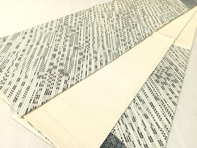 平和屋着物●太鼓柄袋帯　切嵌　流水文　正絹　逸品　CABK4407vp