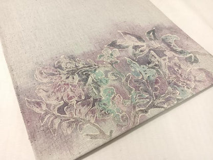 平和屋着物●太鼓柄袋帯　紬地　刺繍　更紗鳳凰文　長尺　正絹　逸品　CABK4422vp