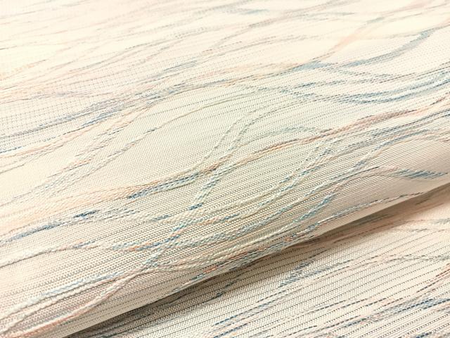 平和屋着物●西陣　川島織物　六通柄　本袋帯　よろけ縞　正絹　逸品　CABK4428vp