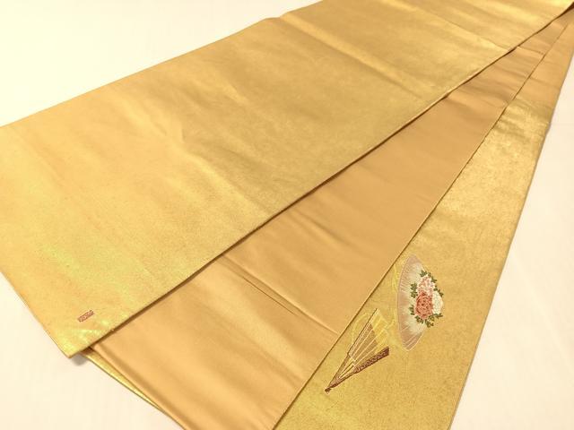 平和屋着物●加賀友禅の巨匠　初代　由水十久　太鼓柄袋帯　勢獅子　瀞金錦　本金箔　正絹　逸品　CABK4443vp
