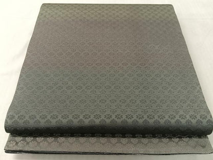 平和屋着物●両面　六通柄袋帯　和紙・バンブー糸織　舞桜　金糸　正絹　逸品　CABK4444vp