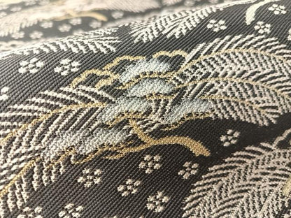 平和屋着物●全通柄袋帯　花松葉　金銀糸　正絹　逸品　CABK4450vp