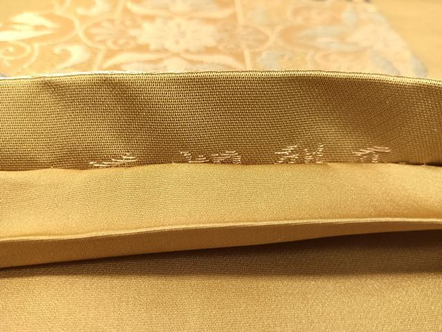 平和屋着物●六通柄袋帯　繊輪　王朝裂取　金糸　正絹　逸品　CABK4459vp