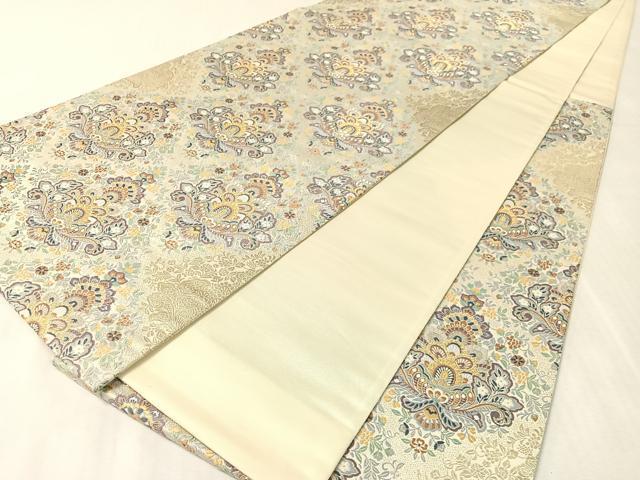 平和屋着物●六通柄袋帯　王妃雅宴文　金糸　正絹　逸品　CABK4460vp
