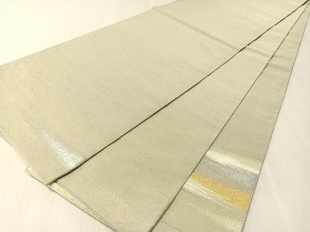 平和屋着物●太鼓柄袋帯　綴れ　霞文　金銀糸　正絹　逸品　CABK4463vp