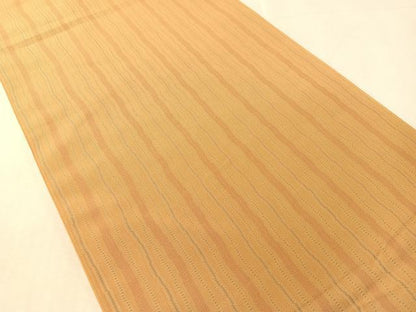 平和屋着物●織物一筋名門　織悦　全通柄　本袋帯　よろけ縞　正絹　逸品　CABK4464vp
