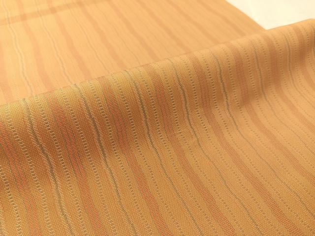 平和屋着物●織物一筋名門　織悦　全通柄　本袋帯　よろけ縞　正絹　逸品　CABK4464vp
