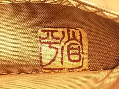 平和屋着物●金彩友禅作家　金彩の魔術師　堀省平　金煌織　太鼓柄袋帯　色紙重ね花文　引箔　正絹　逸品　CABK4468vp