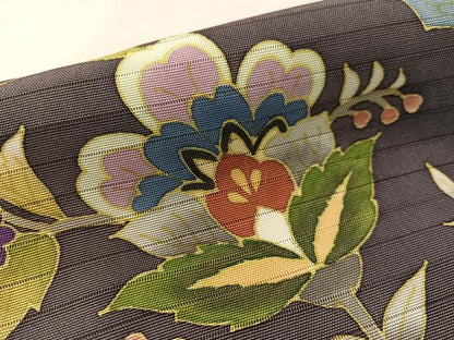 平和屋着物＊夏物　岡重謹製　OKAJIMA　ワンタッチつけ帯　更紗文　正絹　逸品　CABK4480vp