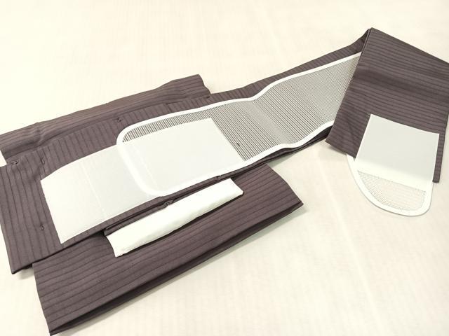 平和屋着物＊夏物　岡重謹製　OKAJIMA　ワンタッチつけ帯　更紗文　正絹　逸品　CABK4480vp