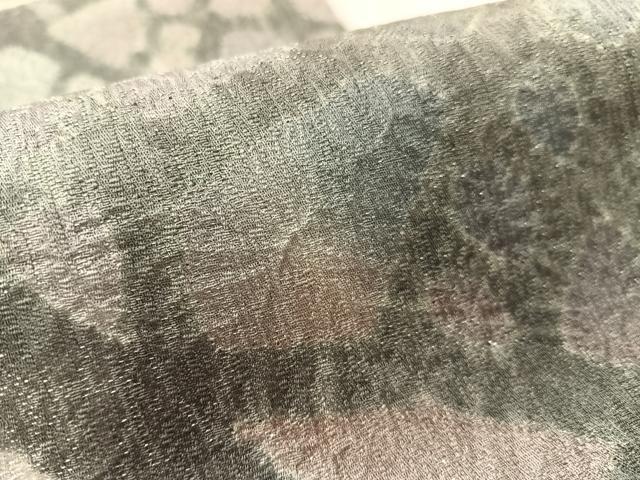 平和屋着物●両面　六通柄袋帯　絞り　切嵌文様　銀通し地　さが美扱い　正絹　逸品　CABK4484vp