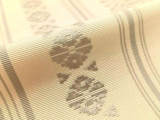 平和屋着物●本場筑前博多織　八寸名古屋帯　献上　一重帯　正絹　逸品　CABK4497vp