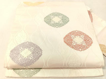 平和屋着物●九寸名古屋帯　唐織　立涌花菱文　正絹　逸品　CABK4500vp