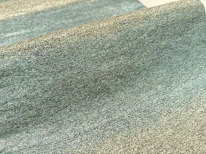 平和屋着物●西陣　織楽浅野謹製　六通柄袋帯　横段文　銀糸　正絹　逸品　CABK4508vp