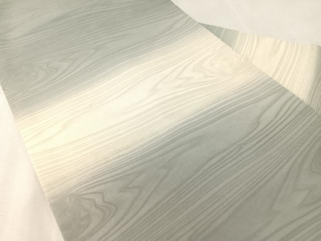 平和屋着物●塩瀬　九寸名古屋帯　作家物　杢目文様　正絹　逸品　CABK4523vp
