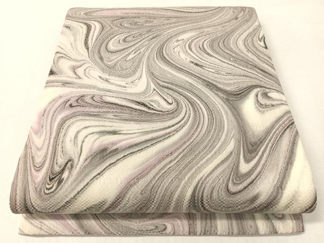 平和屋着物●全通柄　京袋帯　作家　墨彩流染　正絹　逸品　CABK4524vp