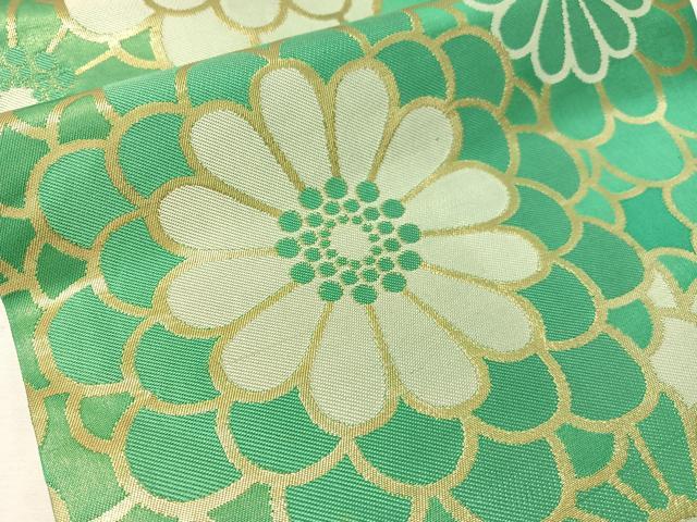 平和屋着物●西陣　川島織物　九寸名古屋帯　菊尽くし　金糸　正絹　逸品　CABK4547vp