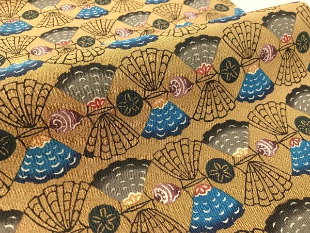 平和屋着物●本場琉球紅型　九寸開き　貝合せ　鬼しぼ縮緬　名古屋帯　正絹　逸品　CABK4554vp