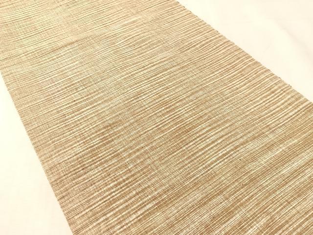 平和屋着物●インド・アッサム　野蚕糸　手織　ムガシルク　六通柄袋帯　唐織　舞葉文　正絹　逸品　CABK4560vp