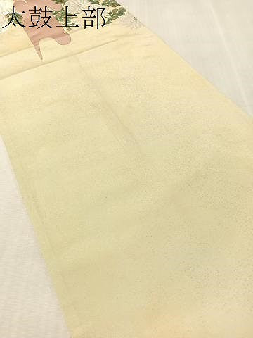 平和屋着物●太鼓柄袋帯　唐織　菊花文　金銀糸　正絹　逸品　CABK4580vp