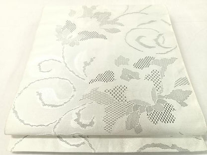 平和屋着物●本場筑前博多織　八寸名古屋帯　更紗唐草文　正絹　逸品　未使用　CABK4587vp